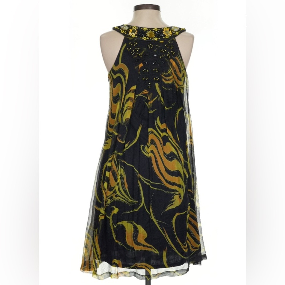 NWT Sue Wong Nocturne Silk Beaded Halter Dress New - Picture 2 of 4